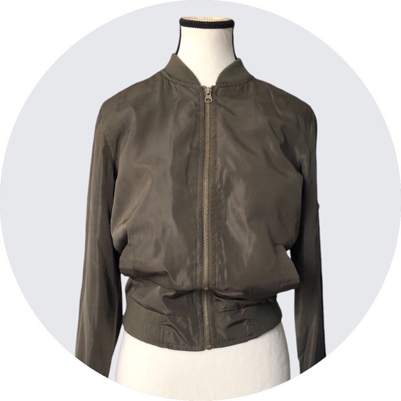 Other - New Look Green Zip Up Bomber Jacket